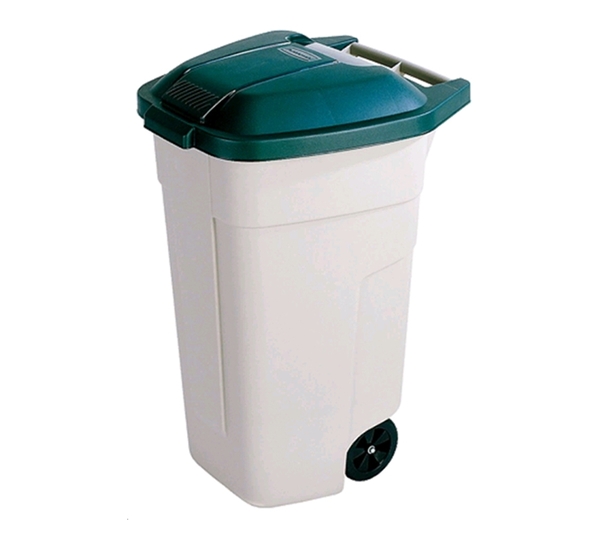 Контейнер для мусора Curver Refuse Bin 12900-158-01 (110 л, бежевый/зеленый ) (176805) Контейнер для мусора Curver Refuse Bin 12900-158-01 (110 л, бежевый/зеленый ) (176805)