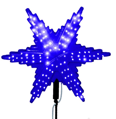 Украшение елочное Greenterra Звезда 45 см парча (синий) Украшение елочное Greenterra Звезда 45 см парча (синий)