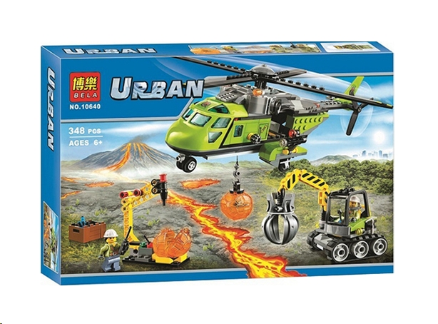 Конструктор Bela Грузовой вертолёт исследователей вулканов 10640 Конструктор Bela Грузовой вертолёт исследователей вулканов 10640
