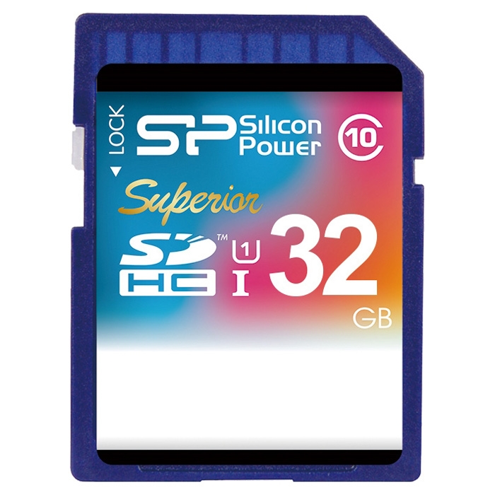 Карта памяти Silicon-Power SDHC Superior UHS-1 (Class 10) 32 GB (SP032GBSDHCU1V10) Карта памяти Silicon-Power SDHC Superior UHS-1 (Class 10) 32 GB (SP032GBSDHCU1V10)
