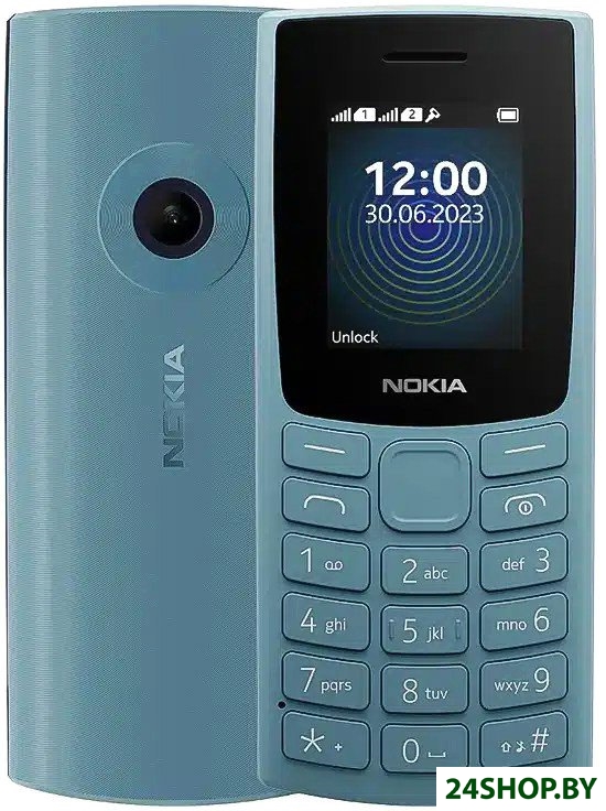 Телефон Nokia 110 (2023) Dual SIM TA-1567 (небесно-голубой) Телефон Nokia 110 (2023) Dual SIM TA-1567 (небесно-голубой)
