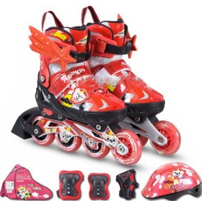 Роликовые коньки Action PW-153 skate set red M (р-р 37-40) Роликовые коньки Action PW-153 skate set red M (р-р 37-40)