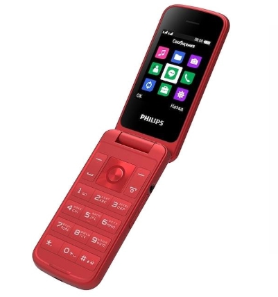 Мобильный телефон PHILIPS Xenium E255 (красный)
