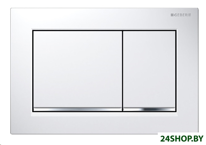 Панель смыва Geberit Omega 30 115.080.KJ.1 (белый/глянцевый хром) Панель смыва Geberit Omega 30 115.080.KJ.1 (белый/глянцевый хром)