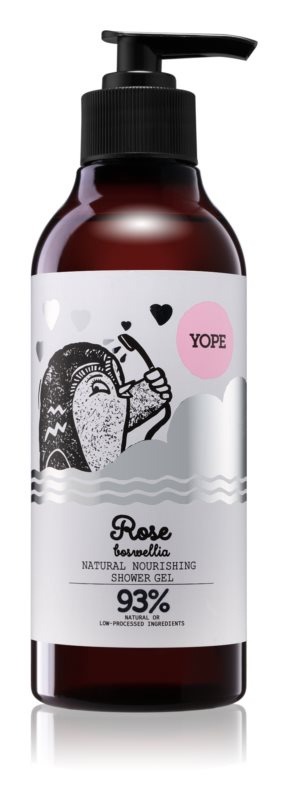 YOPE Натуральный питательный гель для душа Роза, босвеллия, 400 мл (new) YOPE Натуральный питательный гель для душа Роза, босвеллия, 400 мл (new)