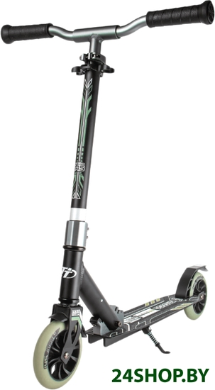 Самокат TECH TEAM Jogger 145 2021 (черный/зеленый) Самокат TECH TEAM Jogger 145 2021 (черный/зеленый)