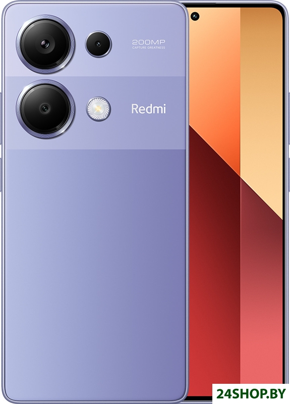 Смартфон Xiaomi Redmi Note 13 Pro 4G 12GB/512GB с NFC международная версия (лавандовый) Смартфон Xiaomi Redmi Note 13 Pro 4G 12GB/512GB с NFC международная версия (лавандовый)