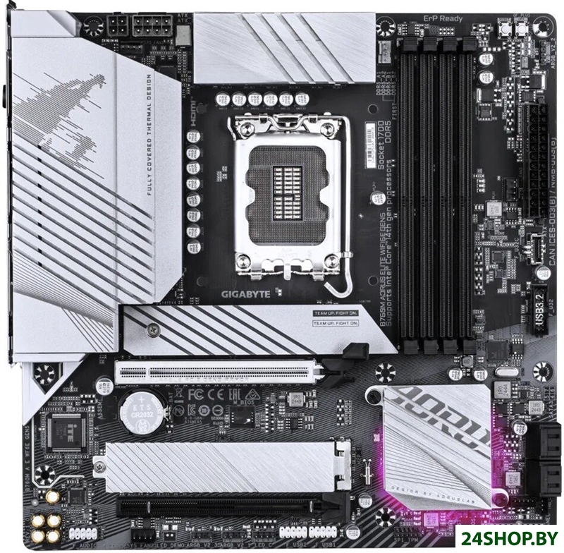 Материнская плата Gigabyte B760M Aorus Elite WiFi6E Gen5 Материнская плата Gigabyte B760M Aorus Elite WiFi6E Gen5