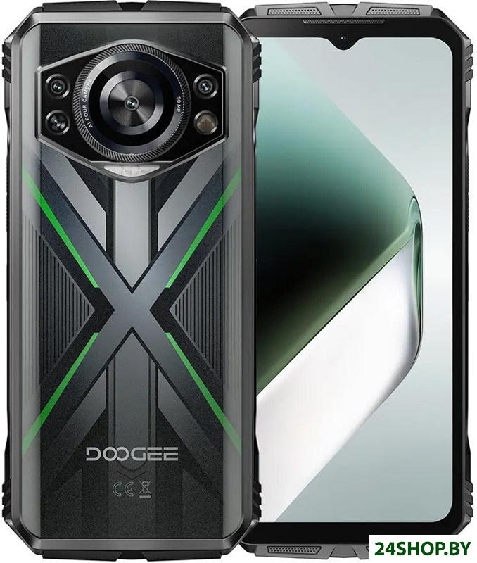 Телефон Doogee S Cyber Pro 12GB/512GB (черный/зеленый) Телефон Doogee S Cyber Pro 12GB/512GB (черный/зеленый)