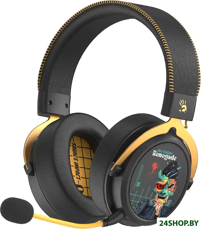 Наушники A4Tech Bloody MR595 Renegade (черный) Наушники A4Tech Bloody MR595 Renegade (черный)