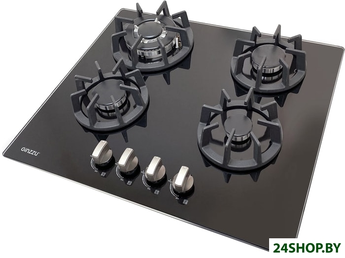 Варочная панель газовая Ginzzu HCG-449 (черная) Варочная панель газовая Ginzzu HCG-449 (черная)