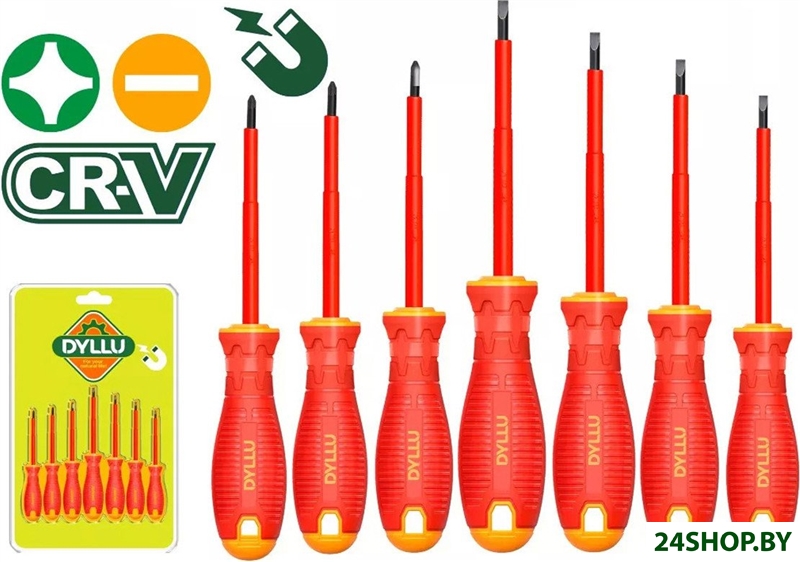 Набор отверток Dyllu DTSS7407 (7 предметов) Набор отверток Dyllu DTSS7407 (7 предметов)