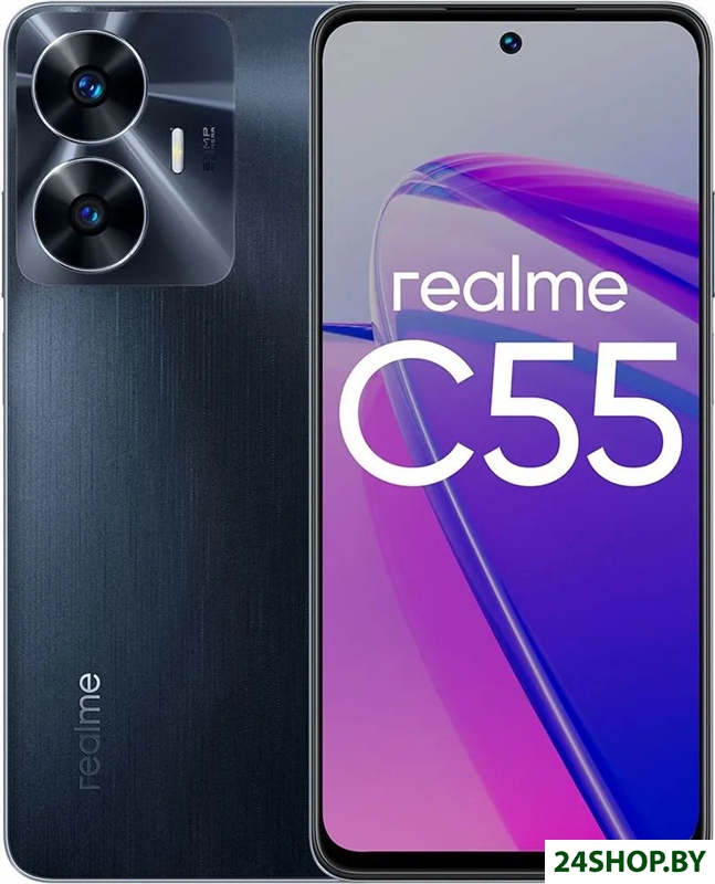 Смартфон Realme C55 6GB/128GB с NFC международная версия (черный) Смартфон Realme C55 6GB/128GB с NFC международная версия (черный)