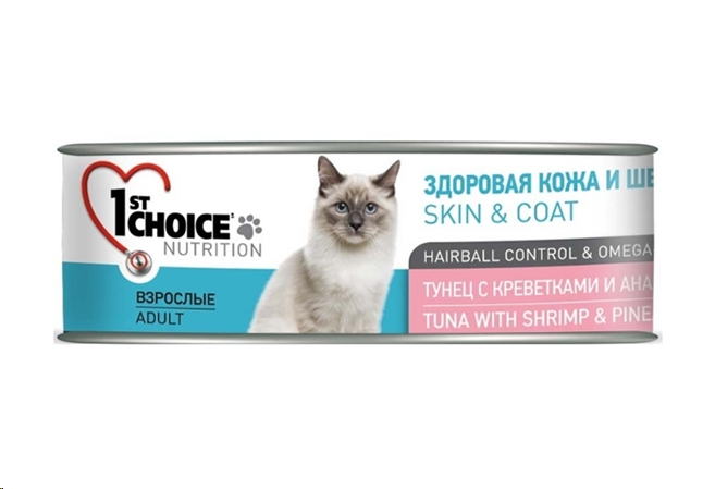 Корм для кошек 1st Choice Adult Tuna, Shrimp and Pineapple (85г) Корм для кошек 1st Choice Adult Tuna, Shrimp and Pineapple (85г)