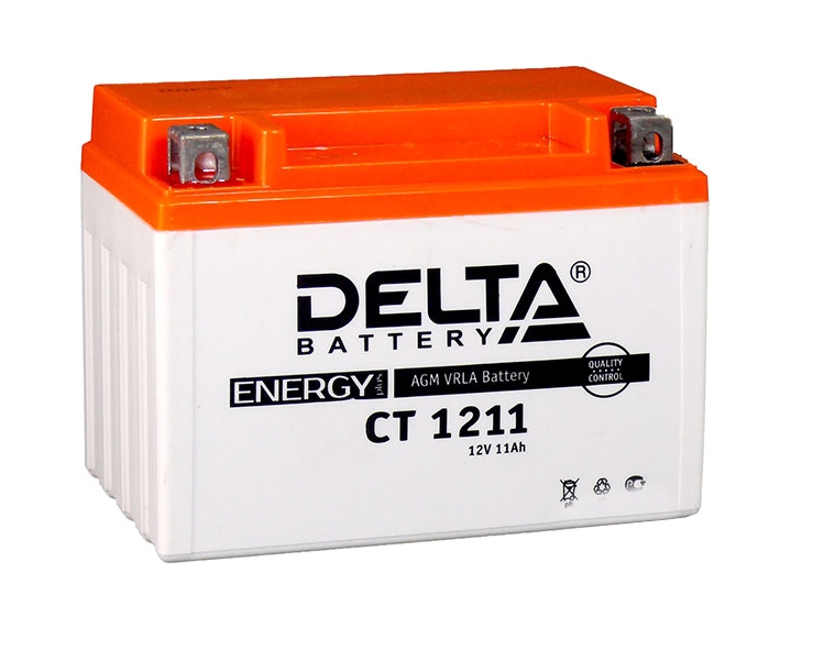 Мотоциклетный аккумулятор Delta CT 1211 (11 А/ч) Мотоциклетный аккумулятор Delta CT 1211 (11 А/ч)