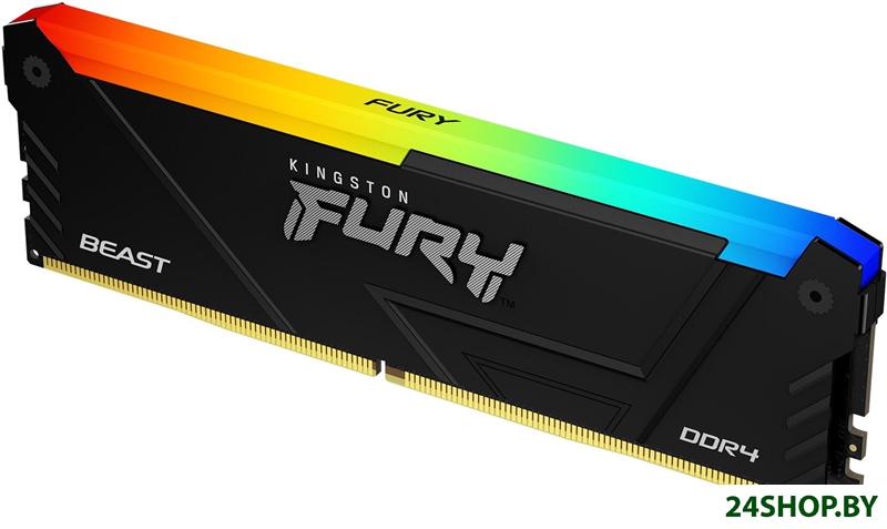 Оперативная память Kingston FURY Beast RGB 8ГБ DDR4 3600 МГц KF436C17BB2A/8 Оперативная память Kingston FURY Beast RGB 8ГБ DDR4 3600 МГц KF436C17BB2A/8
