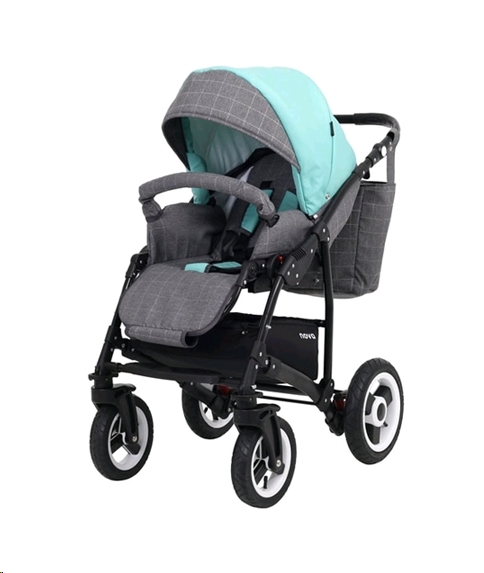 Детская универсальная коляска Rant Nova 3 в 1 (02, серый/мятный) Детская универсальная коляска Rant Nova 3 в 1 (02, серый/мятный)