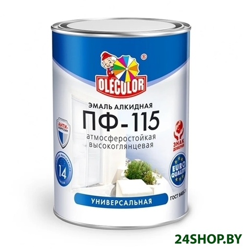 Эмаль Olecolor ПФ-115 универсальная 0.8 кг (светло-фиолетовый) Эмаль Olecolor ПФ-115 универсальная 0.8 кг (светло-фиолетовый)