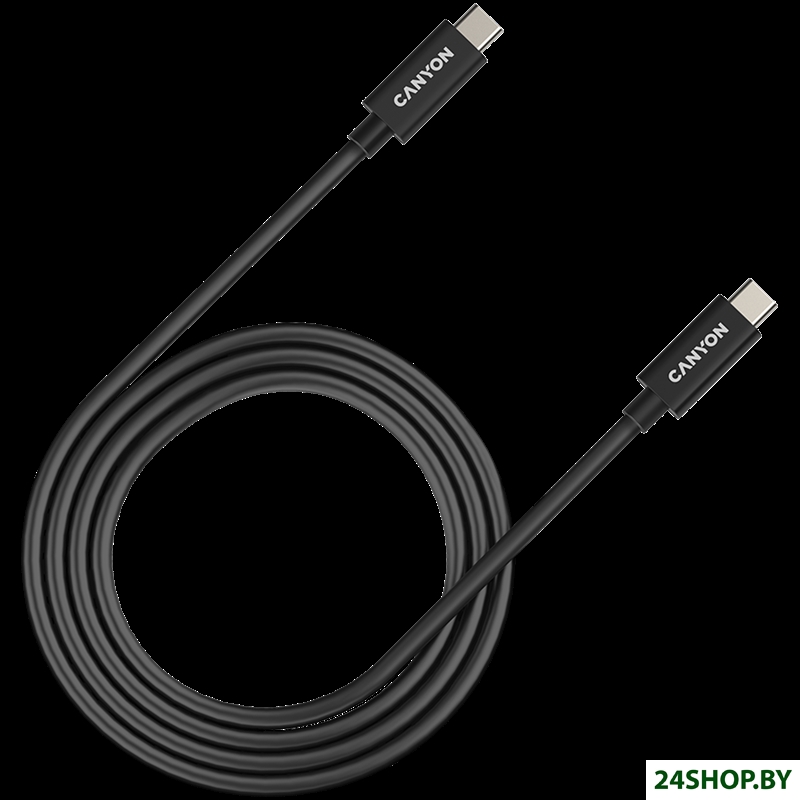 Кабель Canyon UC-44 CNS-USBC44B USB Type-C - USB Type-C (1 м, черный) Кабель Canyon UC-44 CNS-USBC44B USB Type-C - USB Type-C (1 м, черный)
