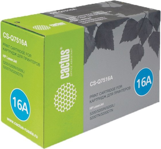 Картридж Cactus CS-Q7516AV (аналог HP Q7516A) Картридж Cactus CS-Q7516AV (аналог HP Q7516A)