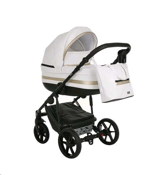 Детская универсальная коляска Pituso Luna 2 в 1 White/Gold (10207) Детская универсальная коляска Pituso Luna 2 в 1 White/Gold (10207)