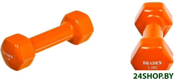 Гантель Bradex SF 0534 1.5 кг (оранжевый) Гантель Bradex SF 0534 1.5 кг (оранжевый)