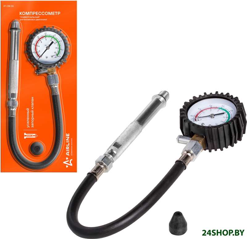 Тестер компрессии двигателя Airline AT-CM-06 Тестер компрессии двигателя Airline AT-CM-06