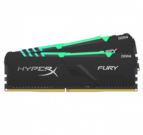 Оперативная память HyperX Fury RGB 2x8GB DDR4 PC4-19200 HX424C15FB3AK2/16 Оперативная память HyperX Fury RGB 2x8GB DDR4 PC4-19200 HX424C15FB3AK2/16
