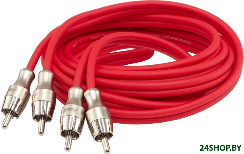 Кабель Aura RCA - RCA RCA-B22 SE (2 м, красный) Кабель Aura RCA - RCA RCA-B22 SE (2 м, красный)