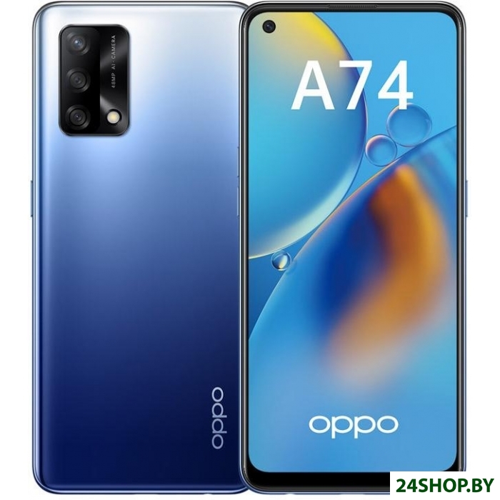Смартфон Oppo A74 4GB/128GB (синий) Смартфон Oppo A74 4GB/128GB (синий)