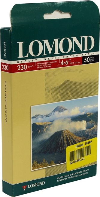 Фотобумага Lomond глянцевая одностор. 4x6 230 г/кв.м. 50 л (0102087) Фотобумага Lomond глянцевая одностор. 4x6 230 г/кв.м. 50 л (0102087)
