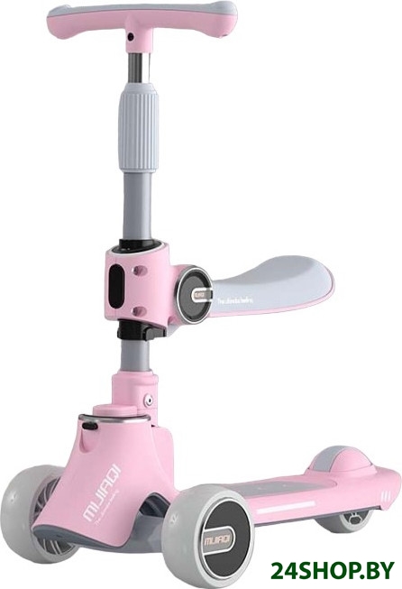 Трехколесный самокат Ricos Mijiaqi TBD0603115503 (розовый) Трехколесный самокат Ricos Mijiaqi TBD0603115503 (розовый)
