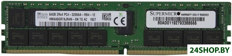 Оперативная память Hynix 64ГБ DDR4 3200 МГц HMAA8GR7AJR4N-XN Оперативная память Hynix 64ГБ DDR4 3200 МГц HMAA8GR7AJR4N-XN