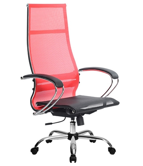 Кресло Metta SK-1-BK Комплект 7, Ch ов/сечен (пластиковые ролики, красный) Кресло Metta SK-1-BK Комплект 7, Ch ов/сечен (пластиковые ролики, красный)