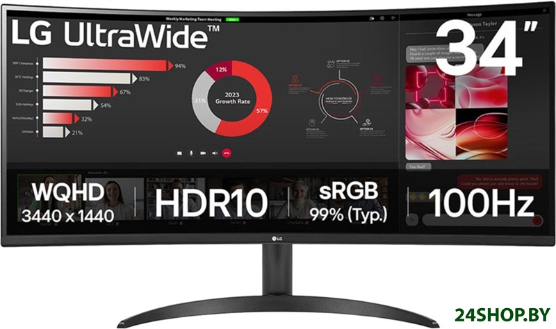 Монитор LG UltraWide 34WR50QK-B Монитор LG UltraWide 34WR50QK-B