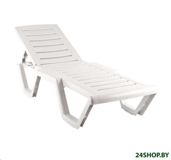 Шезлонг Элластик-Пласт Атлант 186x63x32 (белый) Шезлонг Элластик-Пласт Атлант 186x63x32 (белый)