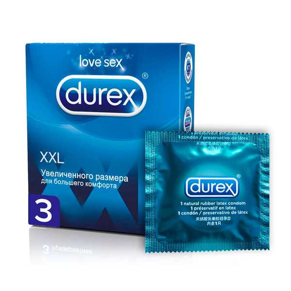 Презервативы Durex №3 XXL (Comfort XL) увеличенного размера Презервативы Durex №3 XXL (Comfort XL) увеличенного размера