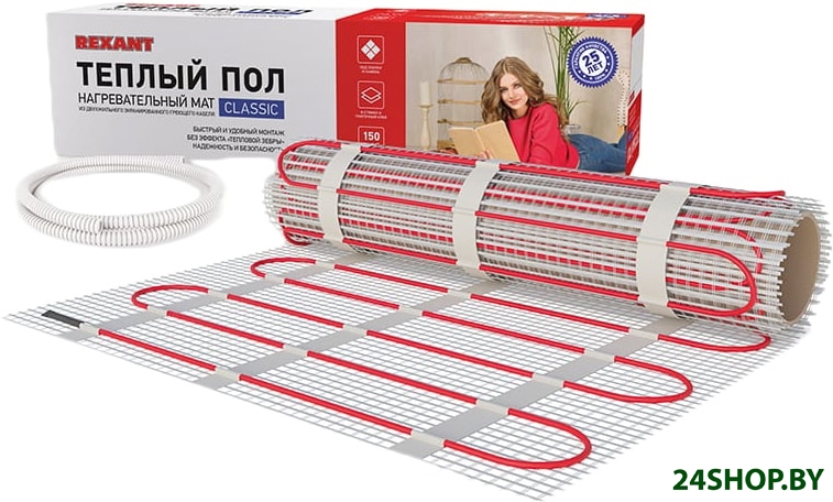 Нагревательный мат Rexant Classic RNX-4.0-600 4 кв.м. 600 Вт Нагревательный мат Rexant Classic RNX-4.0-600 4 кв.м. 600 Вт