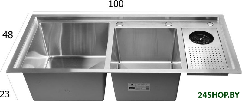 Кухонная мойка Wisent WM310048+WW405A Кухонная мойка Wisent WM310048+WW405A