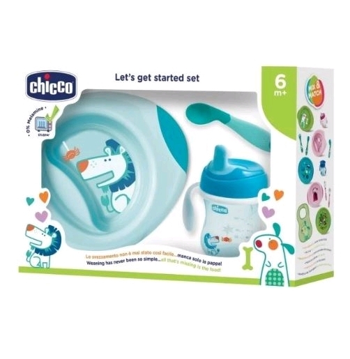 Комплект посуды Chicco 00016200200000 (Light Blue) Комплект посуды Chicco 00016200200000 (Light Blue)