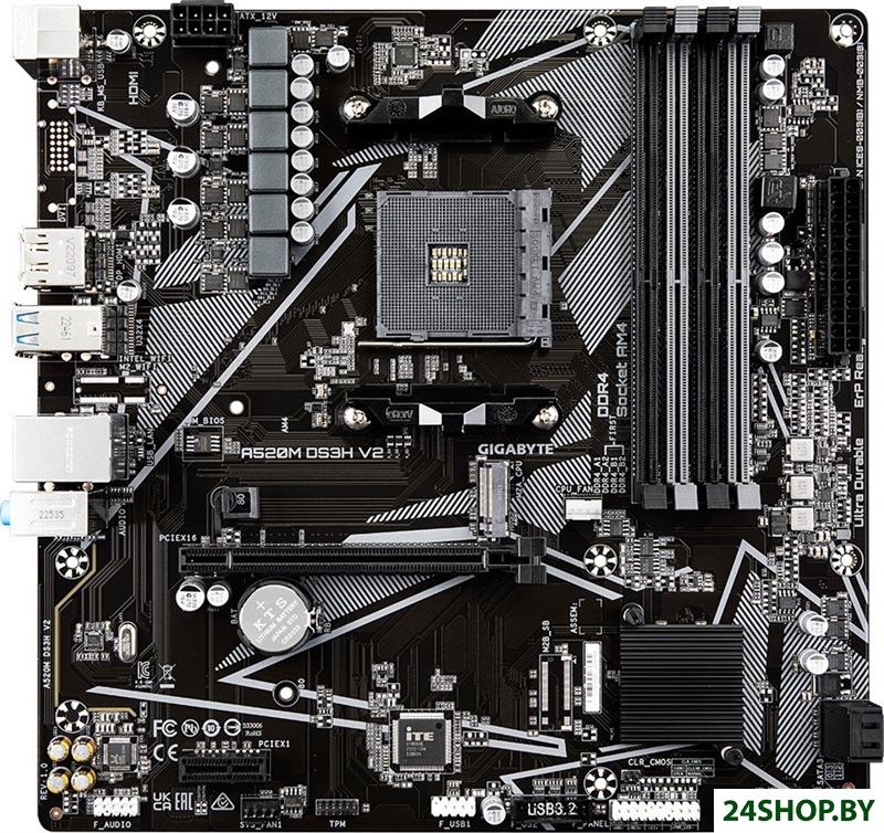 Материнская плата Gigabyte A520M DS3H V2 (rev. 1.0) Материнская плата Gigabyte A520M DS3H V2 (rev. 1.0)