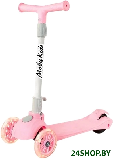 Самокат Moby Kids 641392 (розовый) Самокат Moby Kids 641392 (розовый)