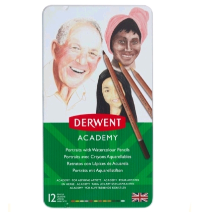 Набор акварельных карандашей Derwent Academy 2300386 (12 цветов) Набор акварельных карандашей Derwent Academy 2300386 (12 цветов)