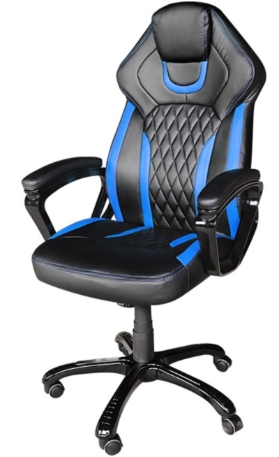 Кресло Mio Tesoro Амато X-2732 (черный/синий) Кресло Mio Tesoro Амато X-2732 (черный/синий)