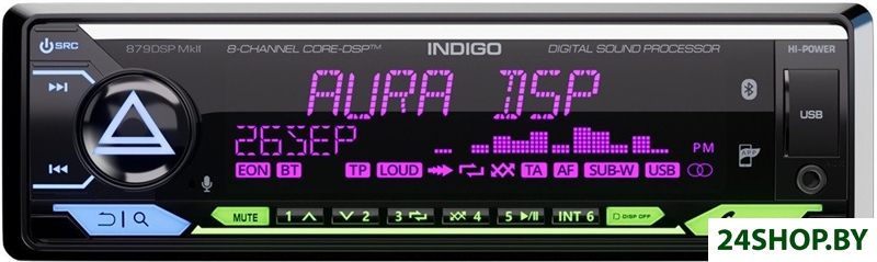 USB-магнитола Aura Indigo-879DSP MkII Hi-Power USB-магнитола Aura Indigo-879DSP MkII Hi-Power