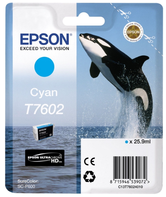 Картридж EPSON T7602 Cyan (C13T76024010) Картридж EPSON T7602 Cyan (C13T76024010)