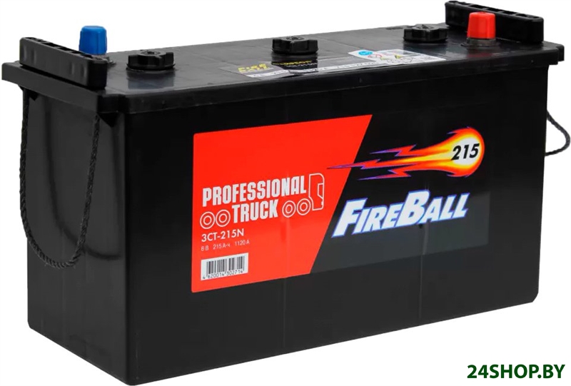 Автомобильный аккумулятор FireBall 3СТ-215 N Рус универсальная 2 1120А (215 А·ч) Автомобильный аккумулятор FireBall 3СТ-215 N Рус универсальная 2 1120А (215 А·ч)