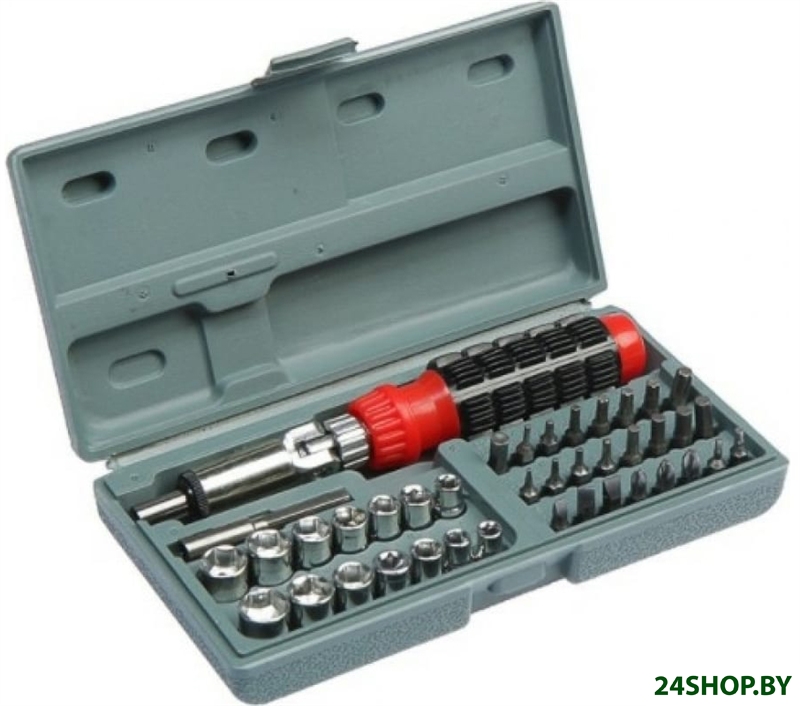 Набор отвертка с битами и головками Tundra 881844 (40 предметов) Набор отвертка с битами и головками Tundra 881844 (40 предметов)