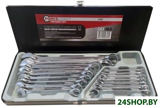Набор ключей ForceKraft FK-5161 (16 предметов) Набор ключей ForceKraft FK-5161 (16 предметов)