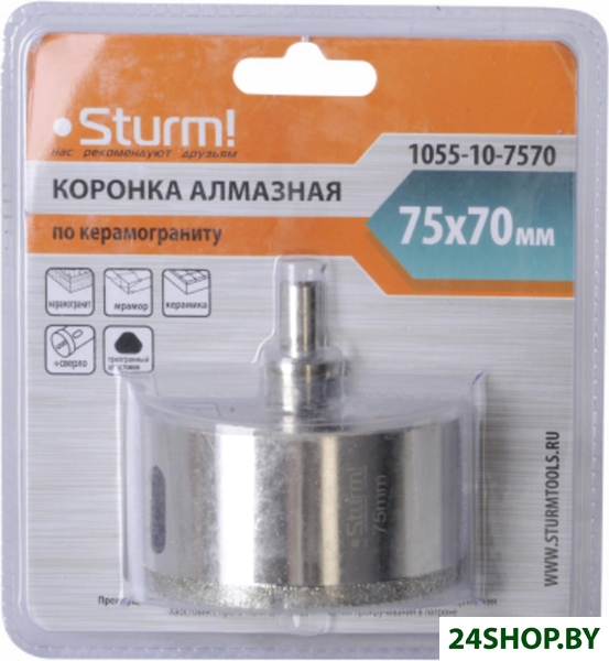 Коронка Sturm 1055-10-7570 Коронка Sturm 1055-10-7570